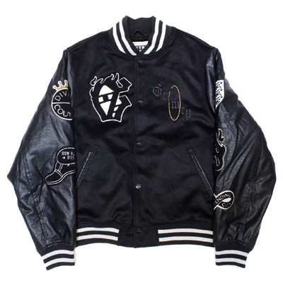 SAOIRSE BASEBALL JACKET -BLACK-