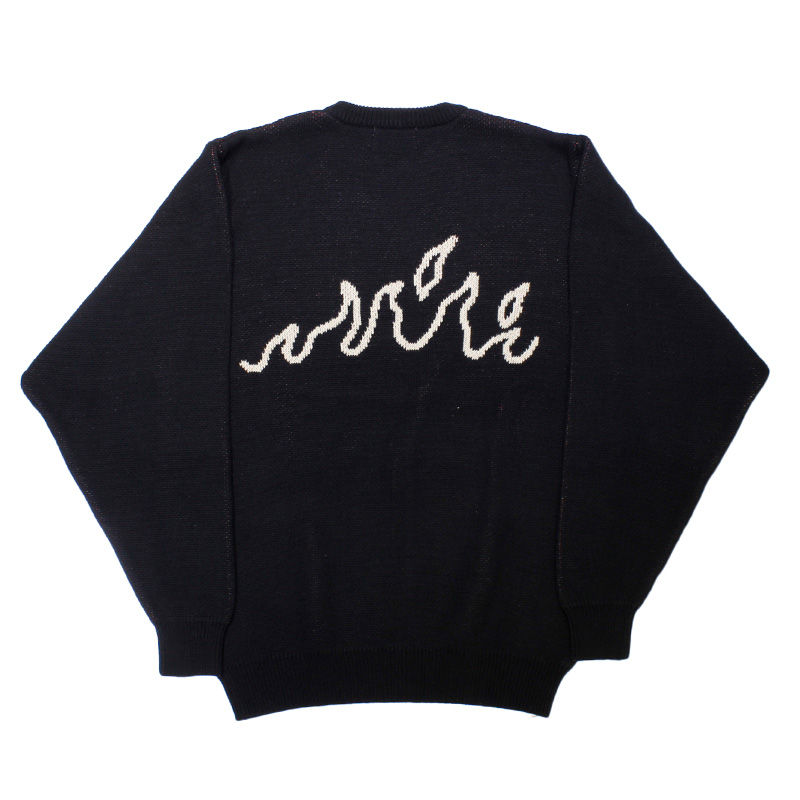 VOODOO CHILD THE TRY ME KNIT SWEATER -BLACK-