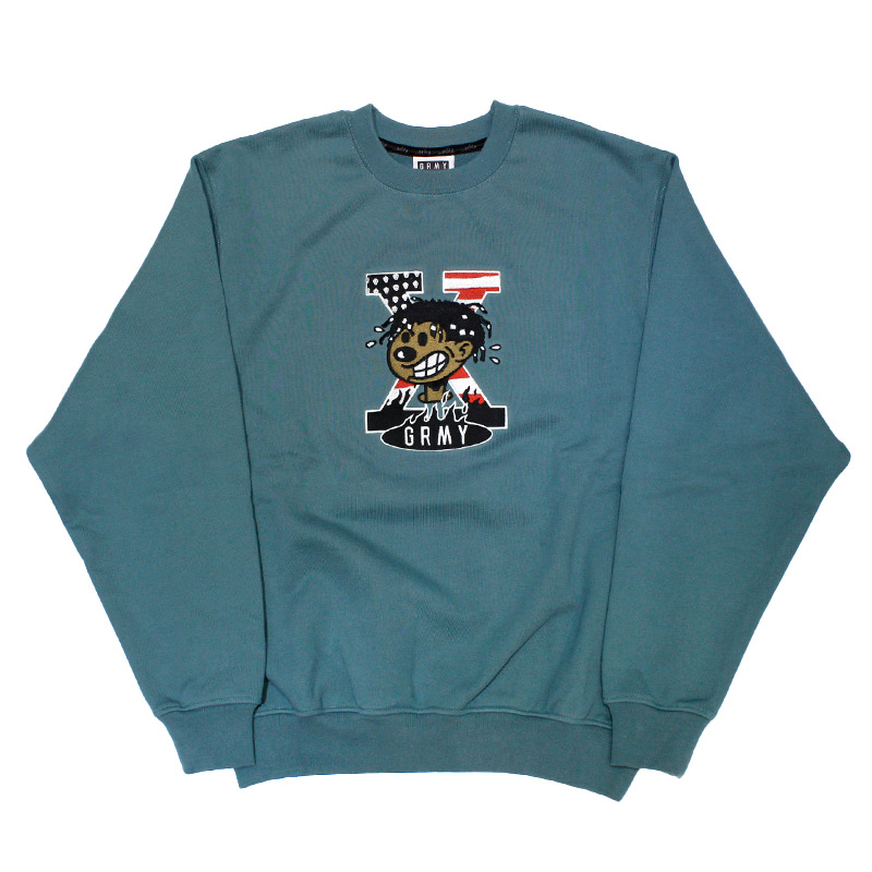 VOODOO CHILD VINTAGE CREWNECK -LIGHT BLUE-