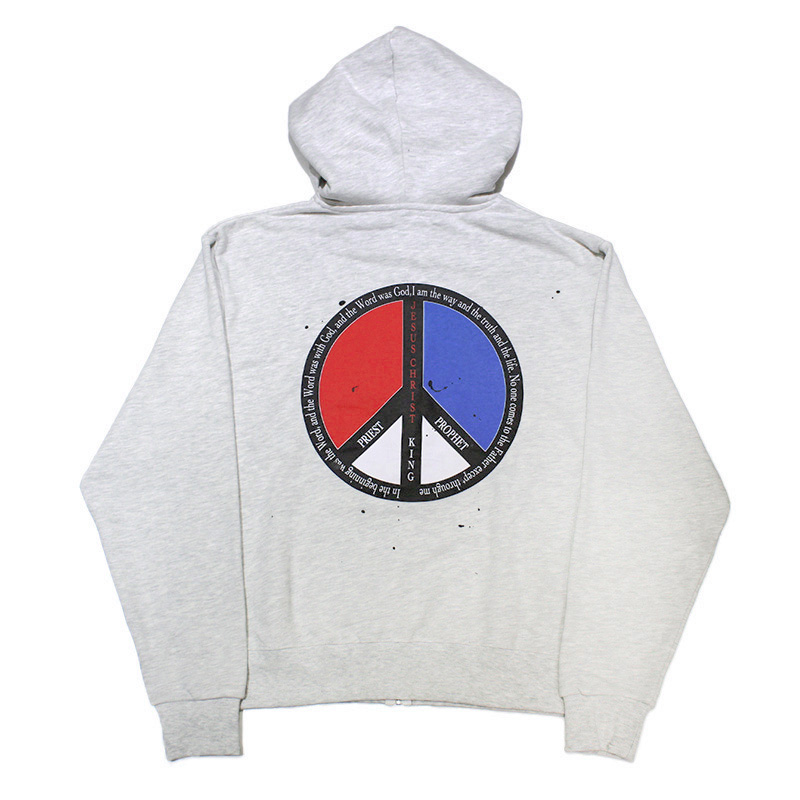 PEANCE OF GOD ZIP UP HOODIE -2.COLOR-