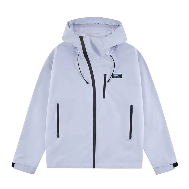 3 LAYER NYLON JACKET -LIGHT GREY-