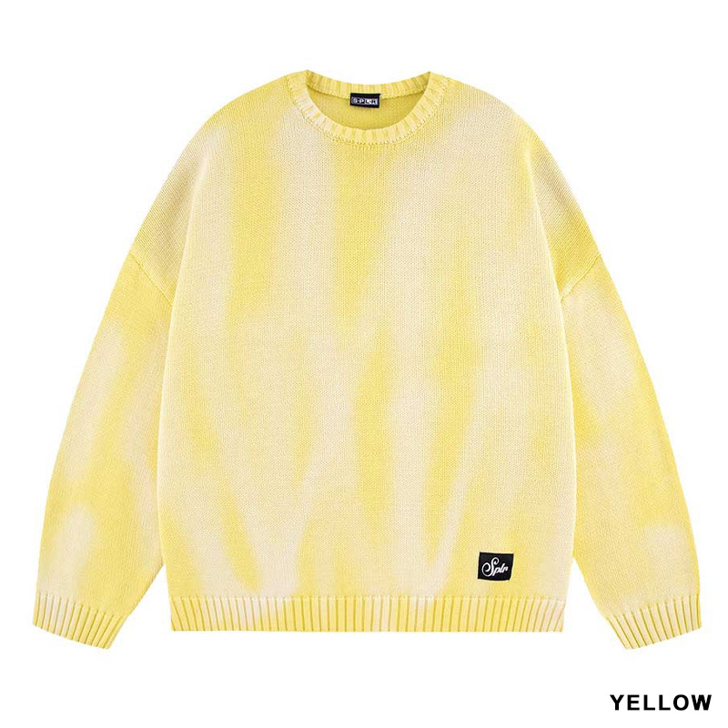 GARMENT DYED CREW KNIT -2.COLOR-