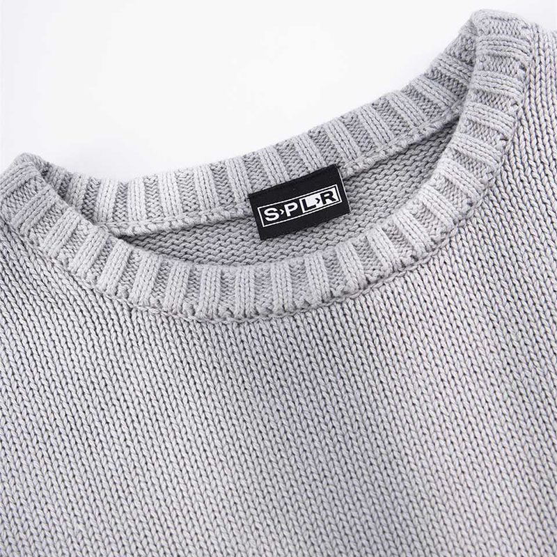 GARMENT DYED CREW KNIT -2.COLOR-