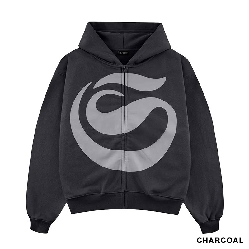 HUGE S LOGO ZIP HOODIE -2.COLOR-