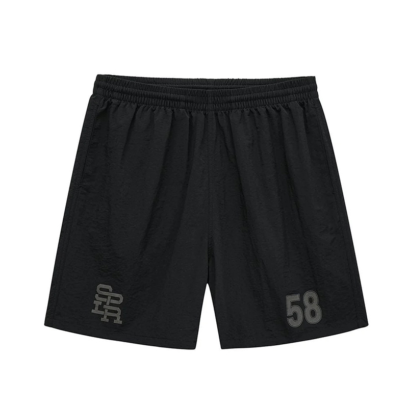 LOGO NYLON SHORTS -BLACK-