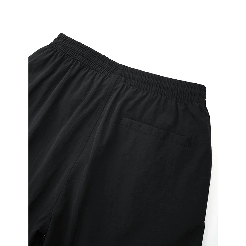 LOGO NYLON SHORTS -BLACK-