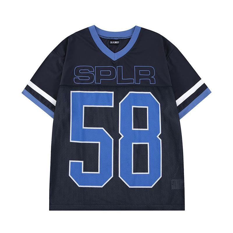 MESH FOOTBALL JERSEY -NAVY-