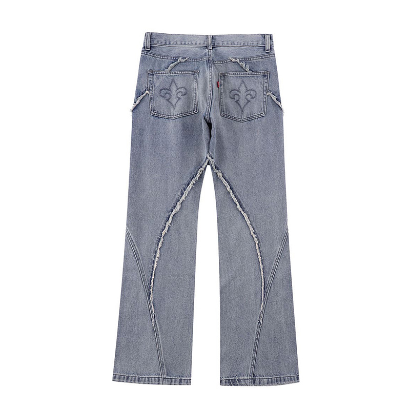 CURVE SWITCHING FLARE DENIM PANTS -2.COLOR-