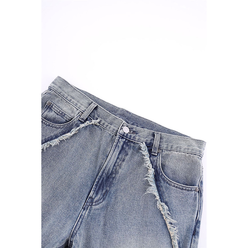 CURVE SWITCHING FLARE DENIM PANTS -2.COLOR-