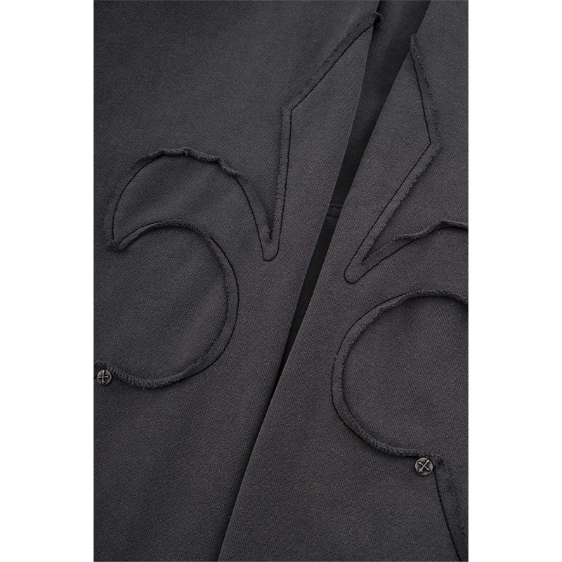 Fleur Switching Zip Hoodie -2.COLOR-