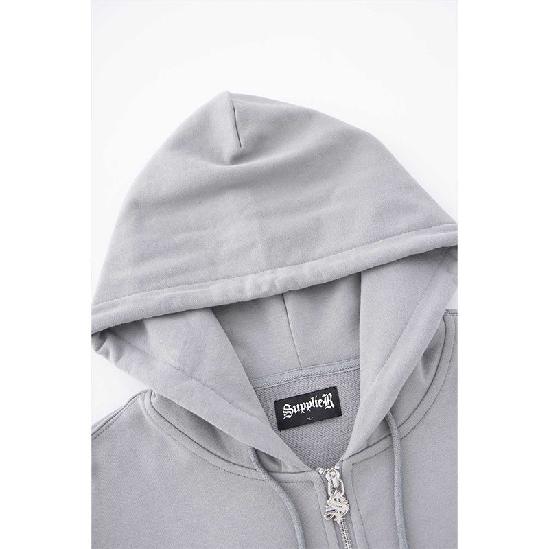 CHROME CROSS ZIP HOODIE -2.COLOR-