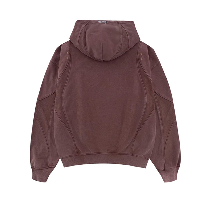 CURVE SWITCHING ZIP HOODIE -2.COLOR-