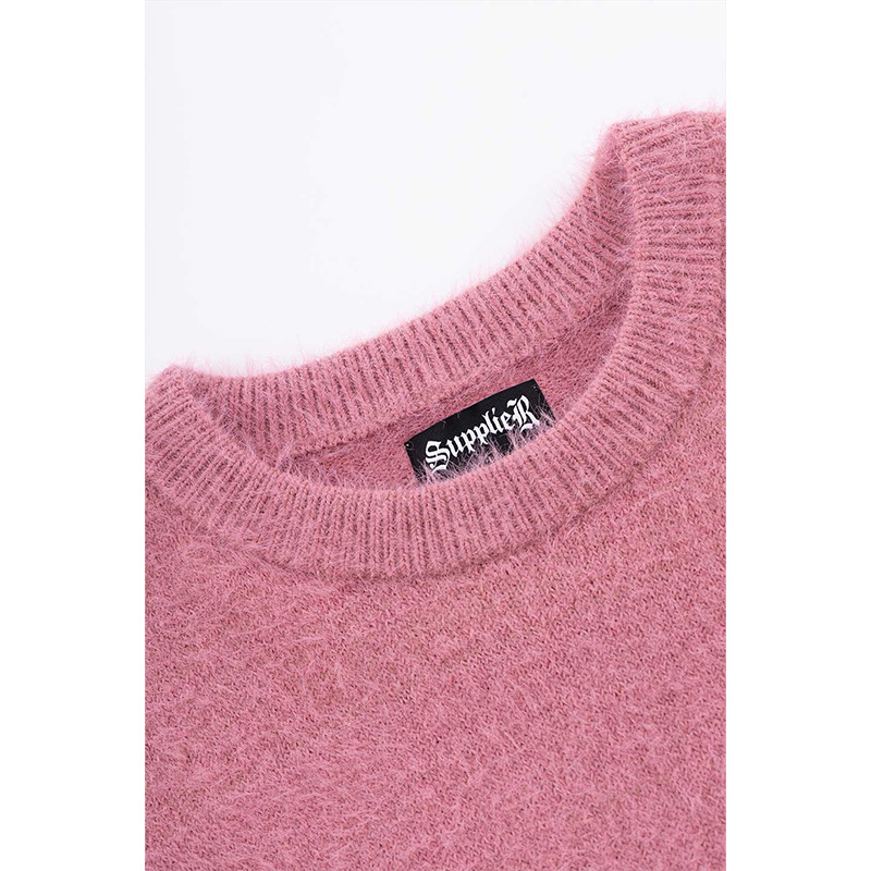 CROSS GRADATION CREW KNIT -2.COLOR-