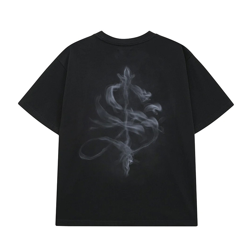 SMOKE CROSS TEE -BLACK-