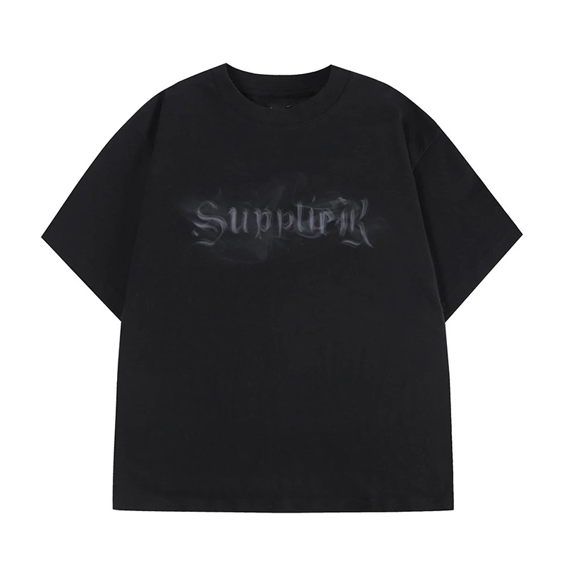 SMOKE CROSS TEE -BLACK-