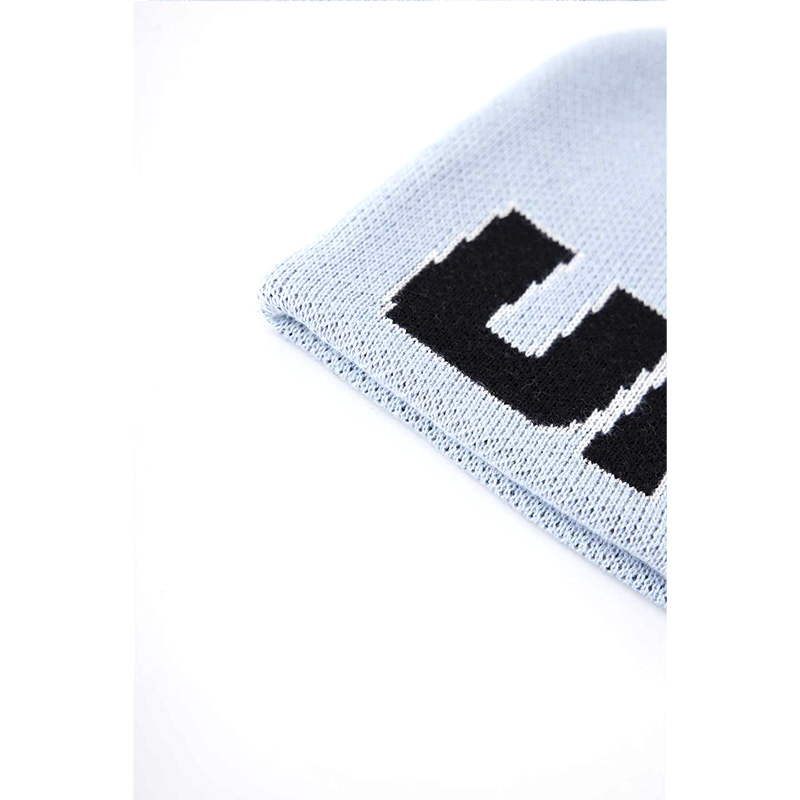 LOGO KNIT BEANIE -LIGHT BLUE-