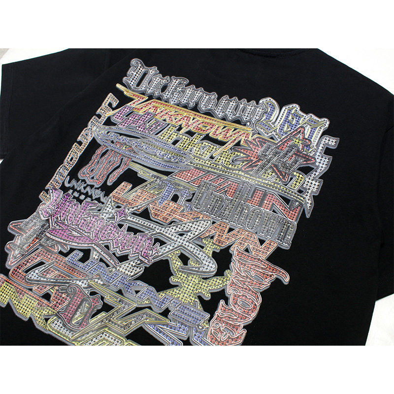 MULTI LOGO ICED OUT TEE -BLACK-