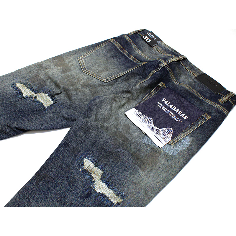 "SLEDGE"VINTAGE BLUE WASH SKINNY JEAN -VINTAGE BLUE-