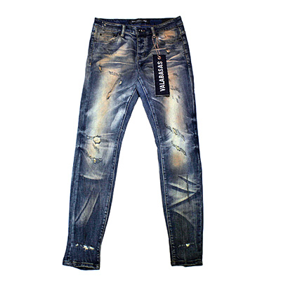 "WHIRL"VINTAGE BLUE SKINNY JEAN -VINTAGE BLUE-