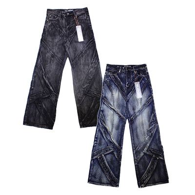 LABYRINTH VINTAGE BAGGY DENIM　-2.COLOR-