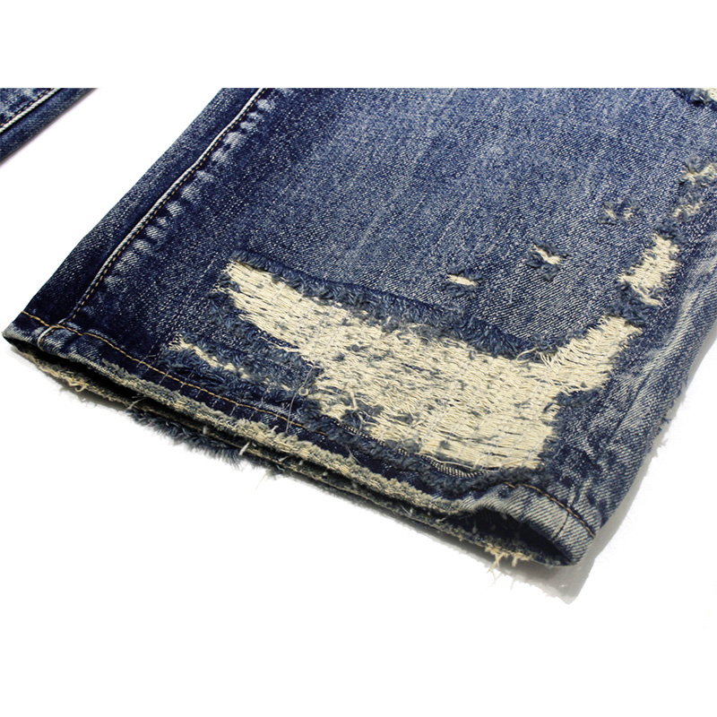 “PANDORA” VINTAGE BLUE WASH BAGGY DENIM -W.INDIGO-