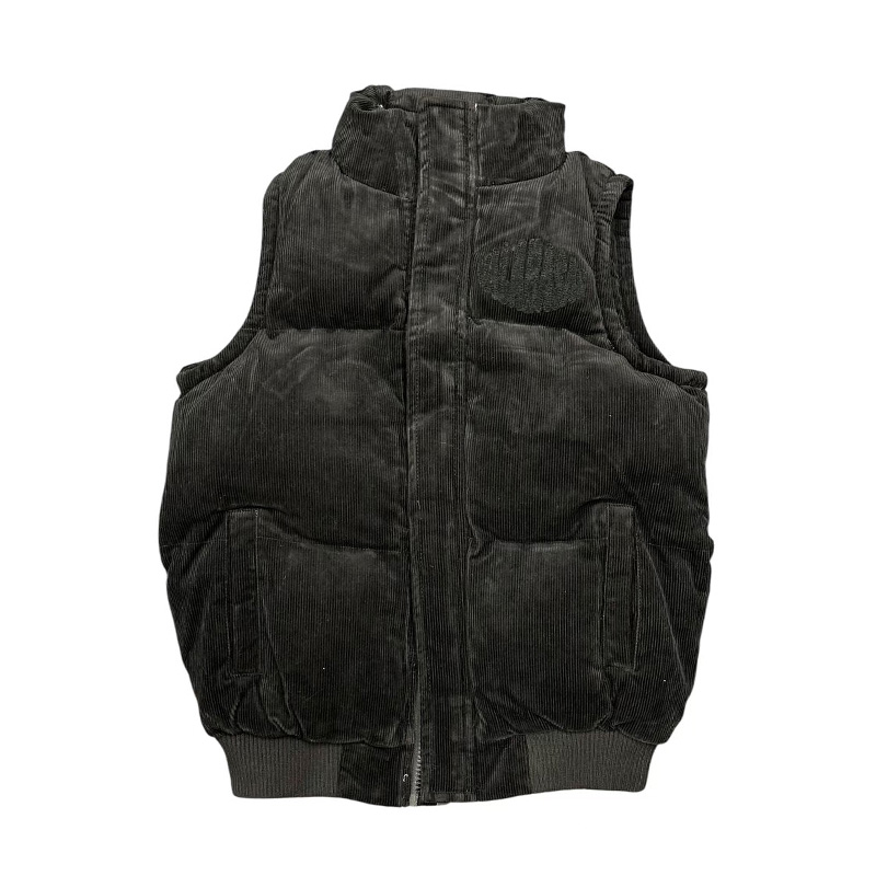 “ROCK” VEST CORDUROY -BLACK-