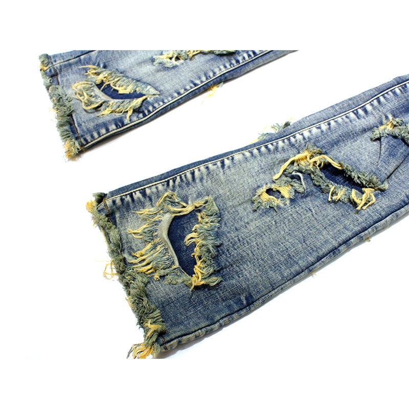 "EYEORE"LIGHT VINTAGE WASH STACKED FLARE JEAN -VINTAGE WASH-