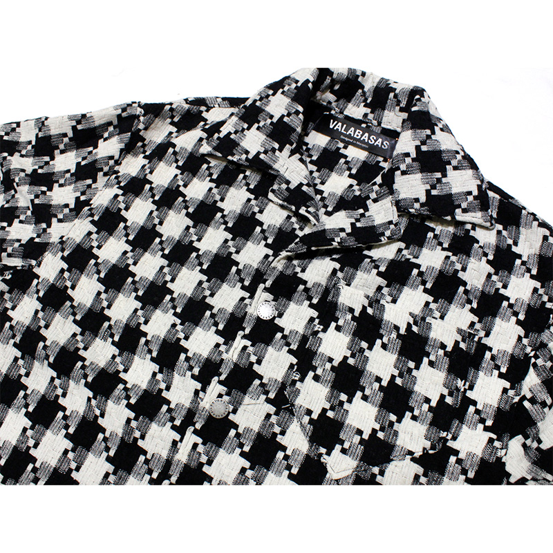 CHECKMATE CROPPED BUTTON DOWN -BLACK/WHITE-