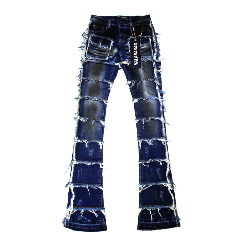 "PHOENIX"2.0 DENIM STACKED -DARK BLUE-