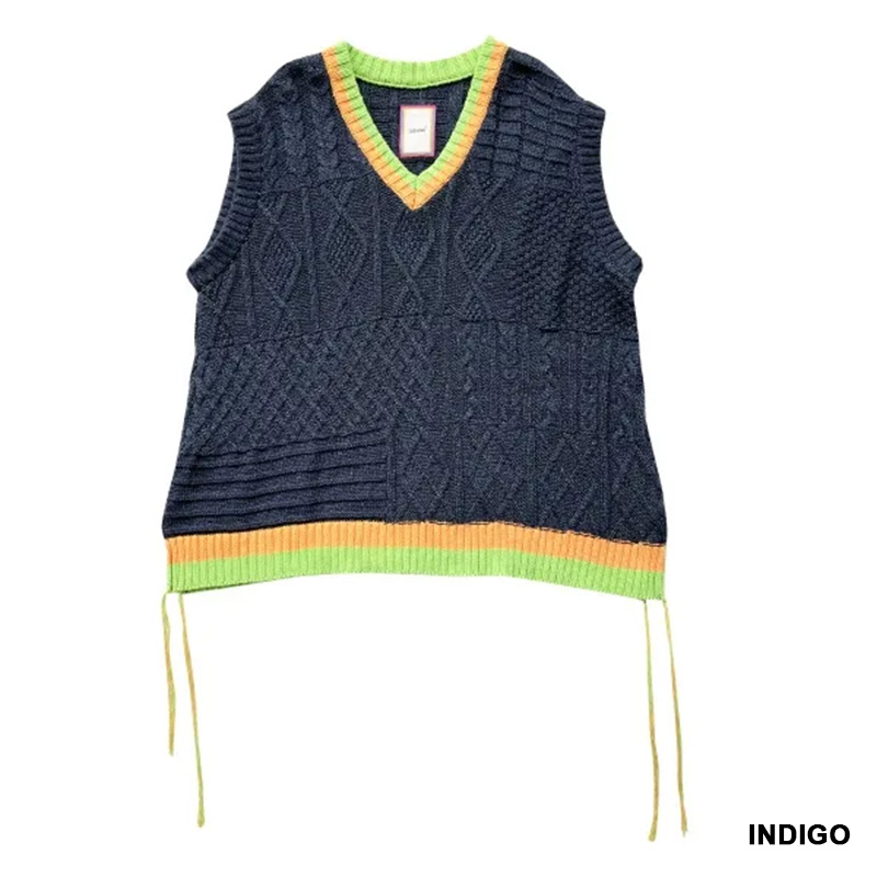 NERD KNIT VEST -2.COLOR-