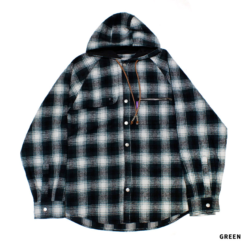 SHERLOCK HOODED FLANNEL SHIRTS-2.COLOR-