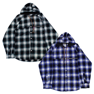 SHERLOCK HOODED FLANNEL SHIRTS-2.COLOR-(BLUE, 1)