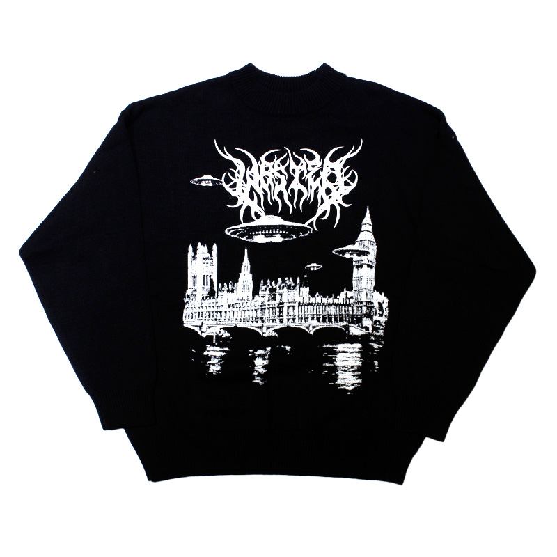 SKYLAB SWEATER -BLACK-