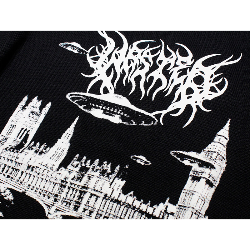 SKYLAB SWEATER -BLACK-