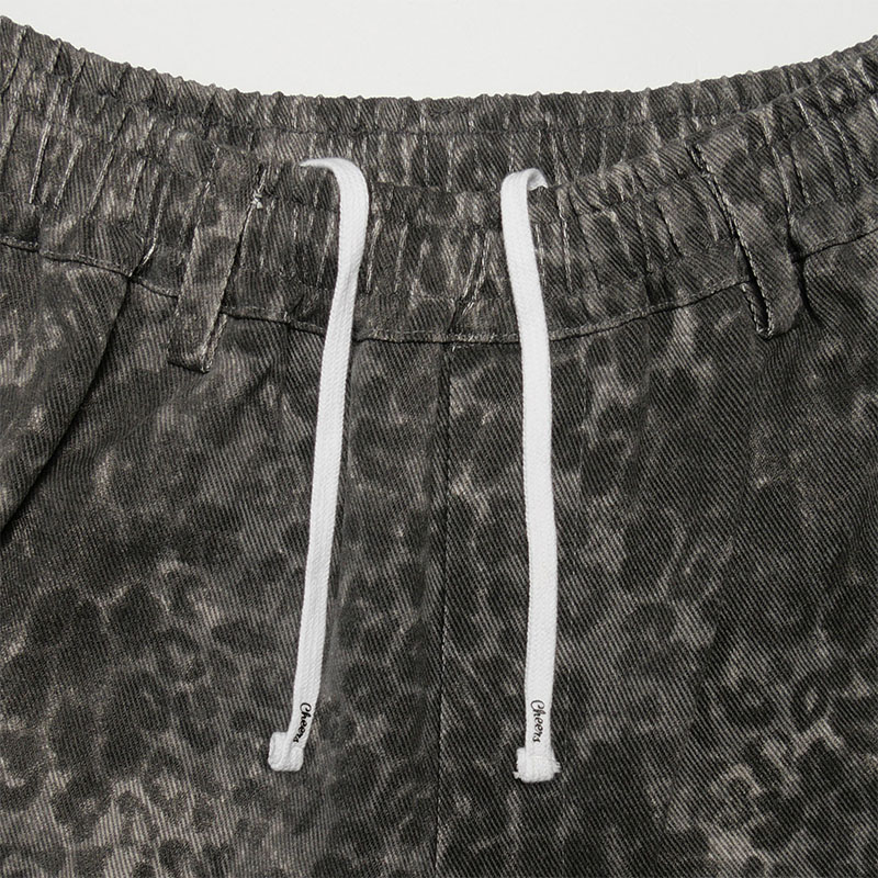 WT LEOPARD PANTS -GREY-