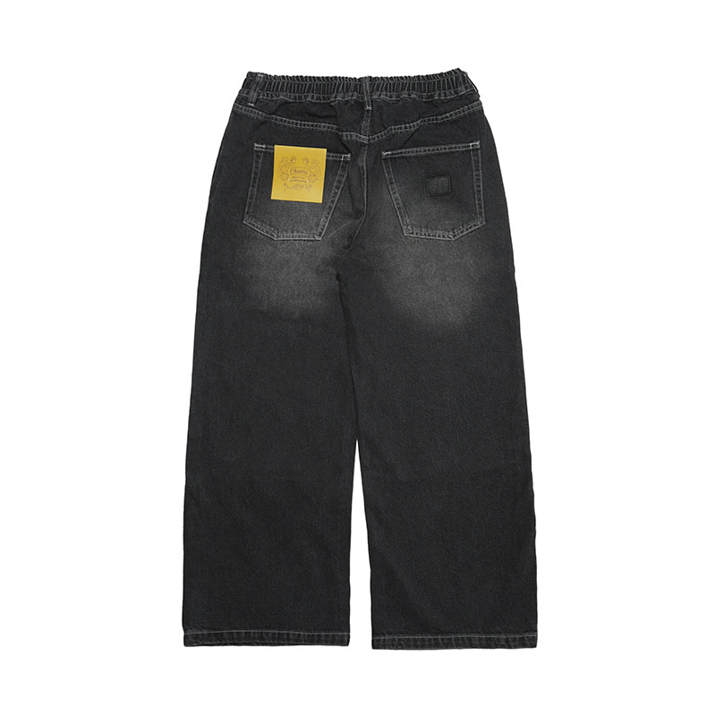 BAGGY DENIM PANTS -U.BLACK-