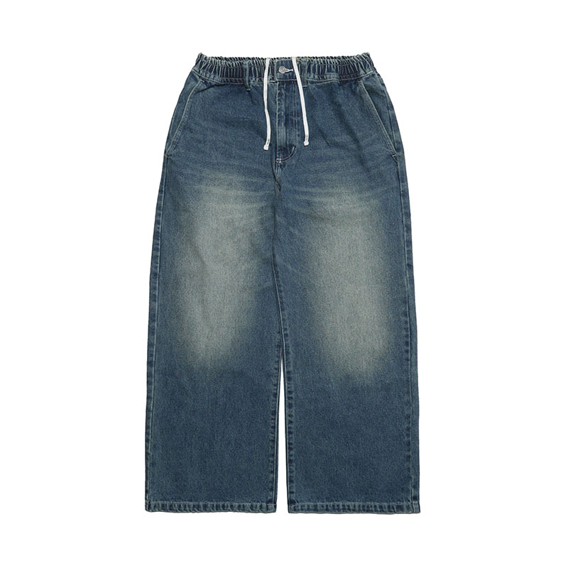 BAGGY DENIM PANTS -U.INDIGO-