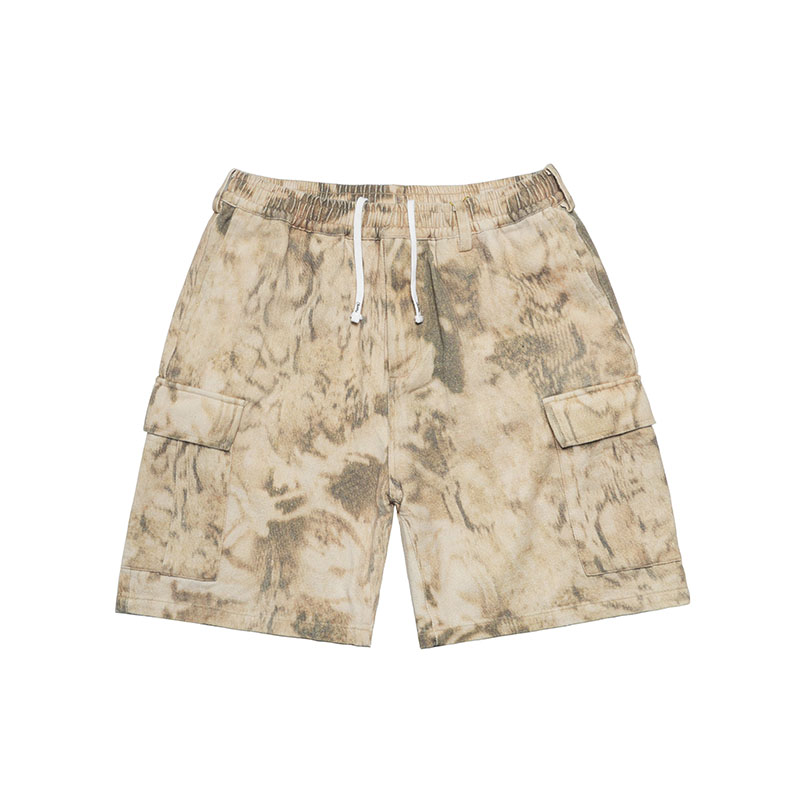 CARGO SHORT PANTS -BEIGE-