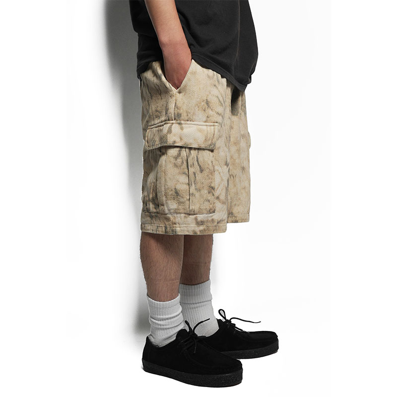 CARGO SHORT PANTS -BEIGE-
