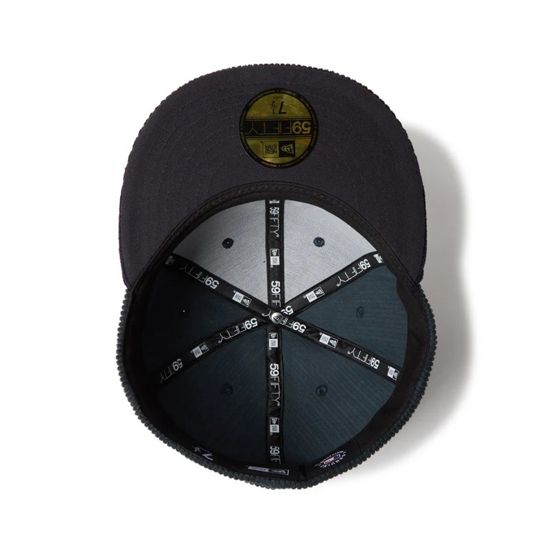 59FIFTY Corduroy コーデュロイ ニューヨーク・ヤンキース ブルーグリーン ネイビーバイザー -GREEN-