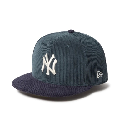 59FIFTY Corduroy コーデュロイ ニューヨーク・ヤンキース ブルーグリーン ネイビーバイザー -GREEN-