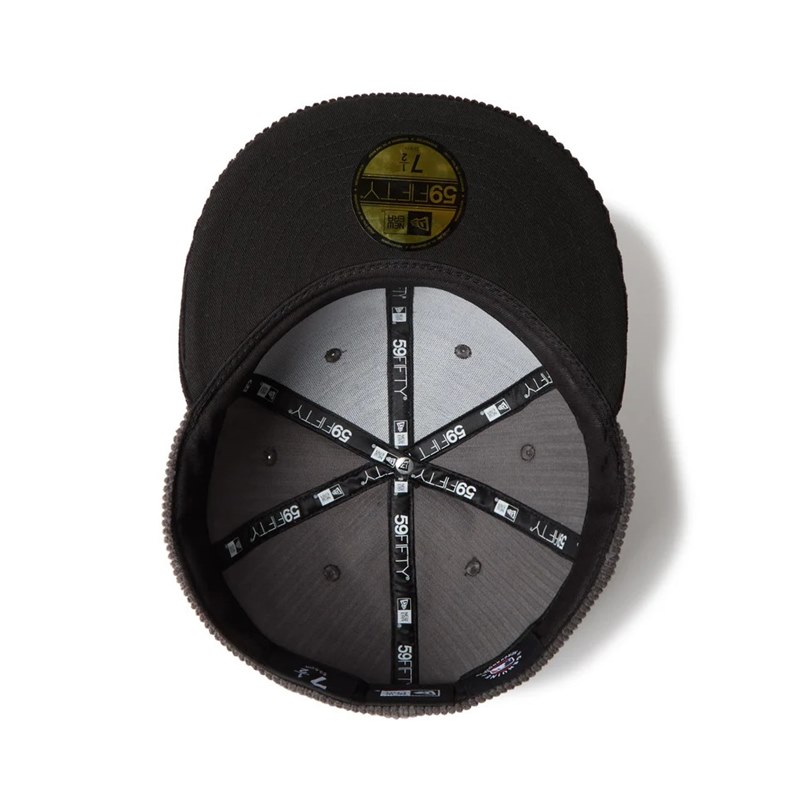 59FIFTY Corduroy コーデュロイ シカゴ・ホワイトソックス グレー ブラックバイザー -GREY-