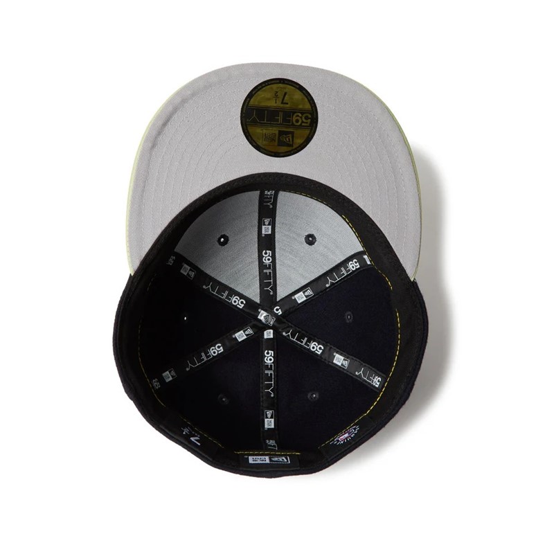 59FIFTY Powered by GORO NAKATSUGAWA（MIN-NANO） ニューヨーク・ヤンキース メルトン ネイビー ライトグリーンバイザー -NAVY-