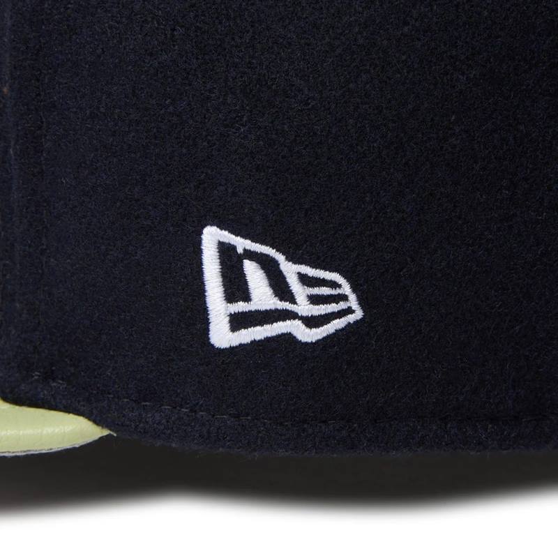 59FIFTY Powered by GORO NAKATSUGAWA（MIN-NANO） ニューヨーク・ヤンキース メルトン ネイビー ライトグリーンバイザー -NAVY-