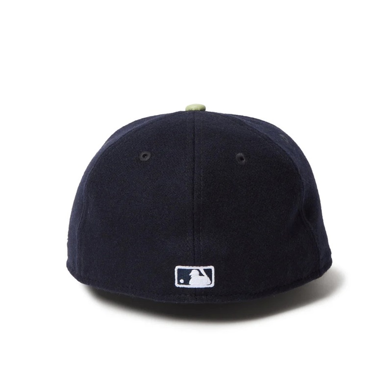 59FIFTY Powered by GORO NAKATSUGAWA（MIN-NANO） ニューヨーク・ヤンキース メルトン ネイビー ライトグリーンバイザー -NAVY-