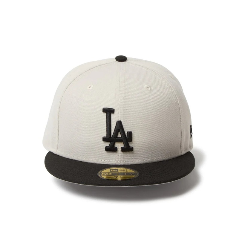 59FIFTY Powered by GORO NAKATSUGAWA（MIN-NANO） ロサンゼルス・ドジャース ストーン ブラックバイザー -WHITE-