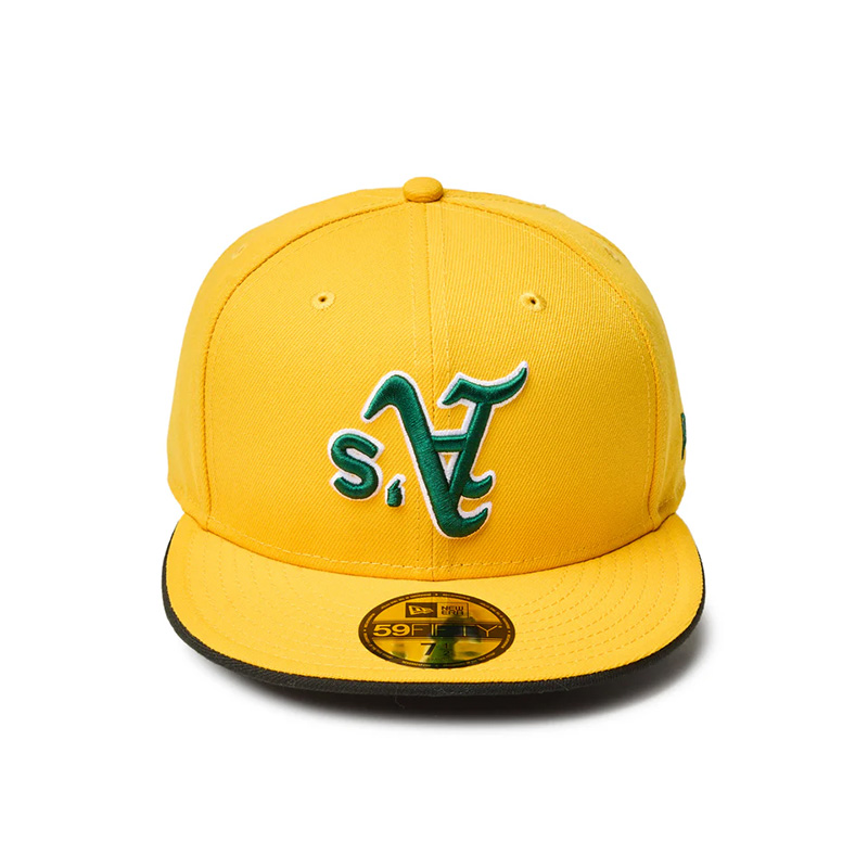 59FIFTY MLB Upside Down オークランド・アスレチックス Aゴールド -YELLOW-