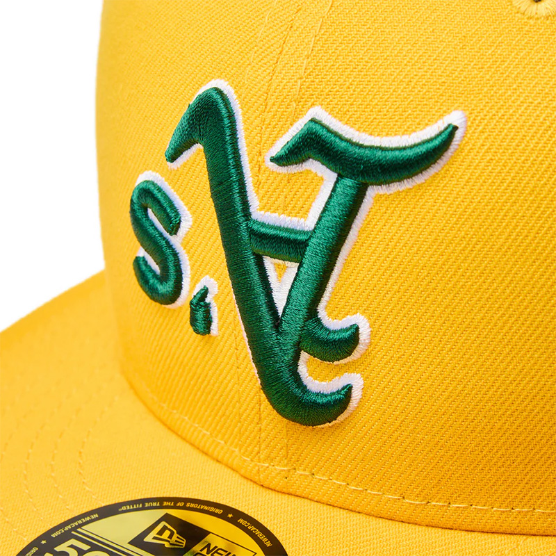 59FIFTY MLB Upside Down オークランド・アスレチックス Aゴールド -YELLOW-