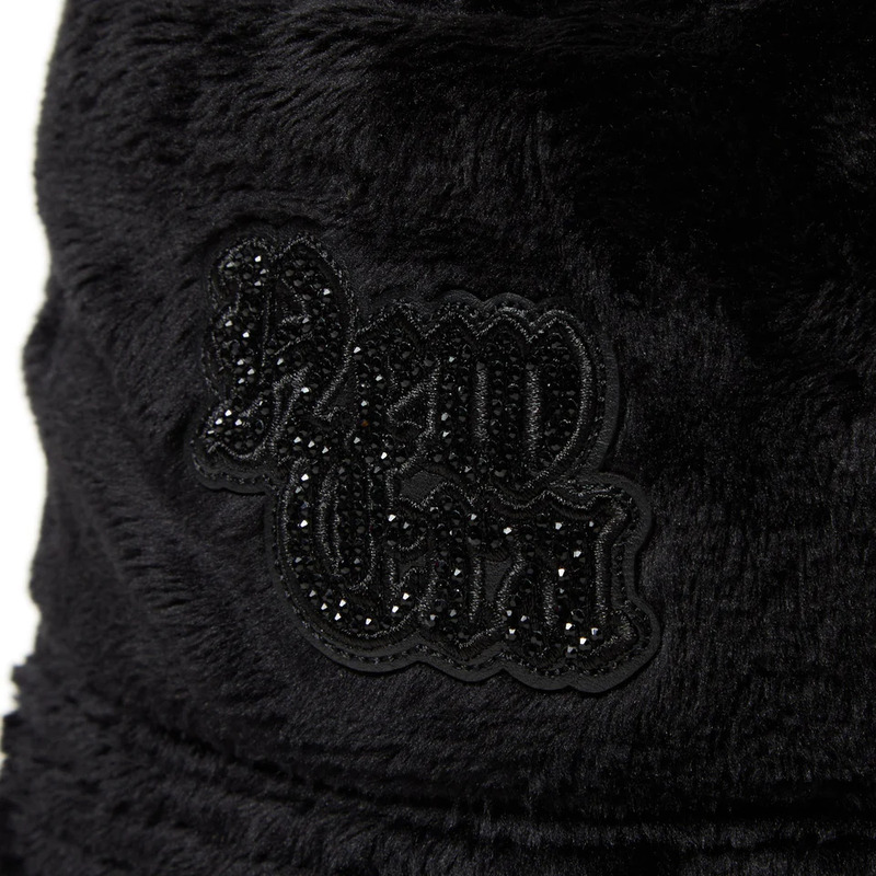 BUCKET SB MCR FUR RHINESTONE -BLACK-