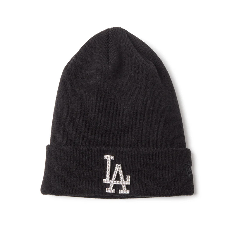 BC KNIT RHINESTONE BADGE LOSDOD -BLACK-